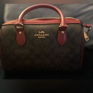 Coach Rowan signature bag and wristlet set!